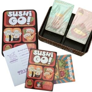 NEW Gamewright Brand Sushi Go! - The pick and pass card game - family fun night